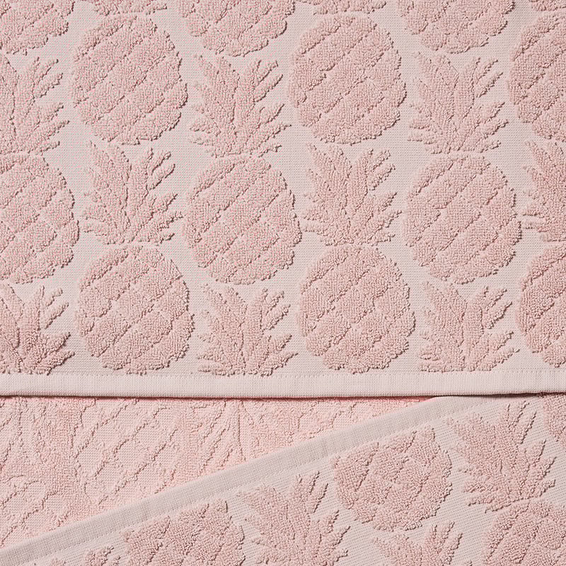 Pina Colada Textured Towels Blush Pink