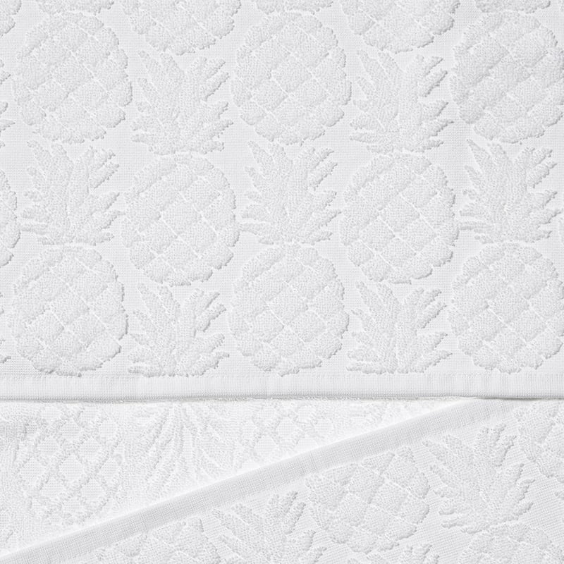 Pina Colada Textured Towels White