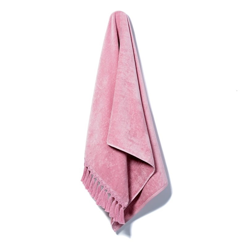 European Collection Luxe Velour Towels Deep Rose