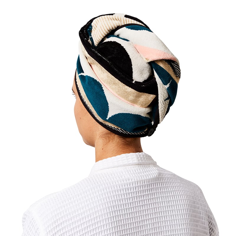 Zephyr Velour Hair Towel Wrap Gold Luxe