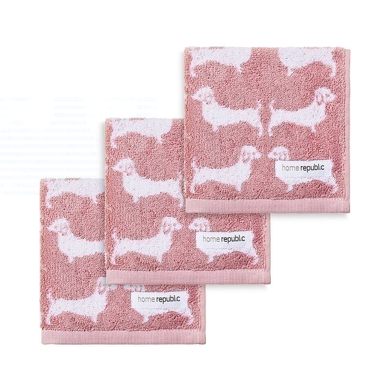 Dachshund Pink Towel Range
