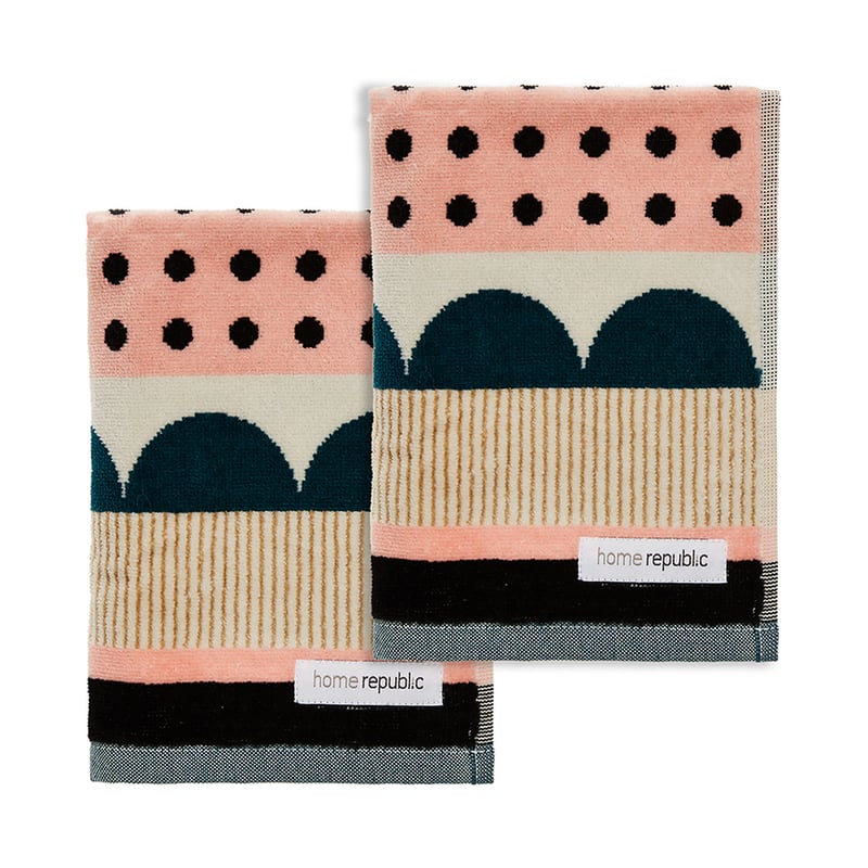 Zephyr Velour Gold Luxe Pack of 2 Hand Towels