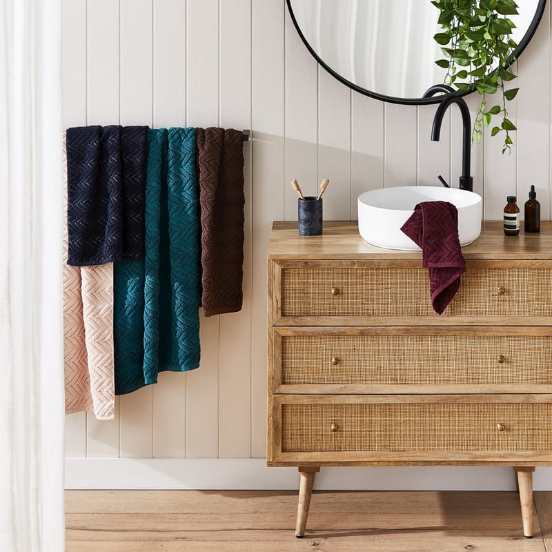 Mimosa Egg Shell Textured Towel Range