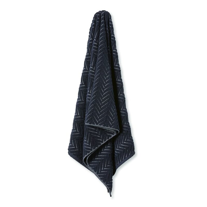 Mimosa Navy Marle Textured Towel Range
