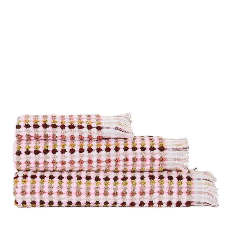 European Kadikoy Pink Multi Turkish Cotton Towel Range