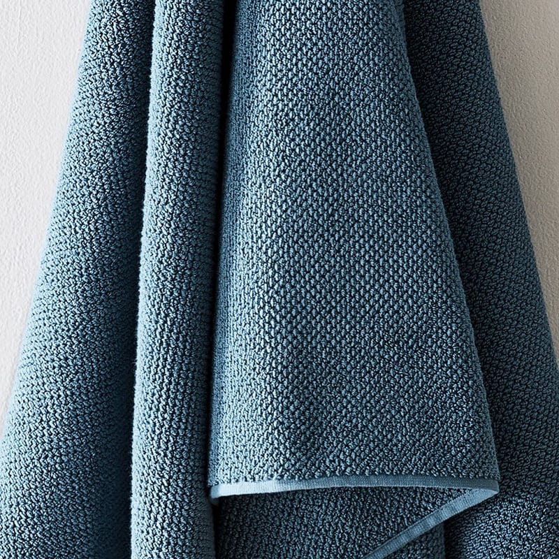 Savannah Ocean Blue Textured Towel Range
