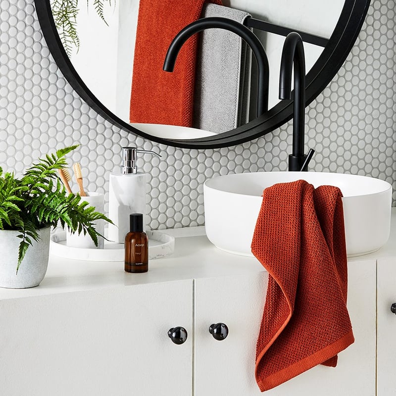 Savannah Terracotta Textured Towel Range