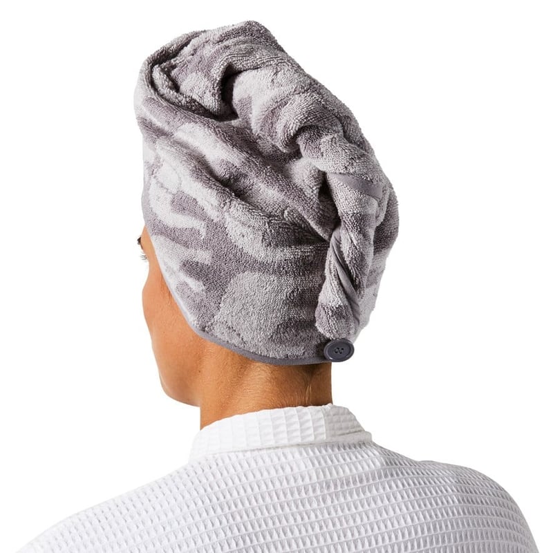 Elephant Grey Hair Towel Wrap