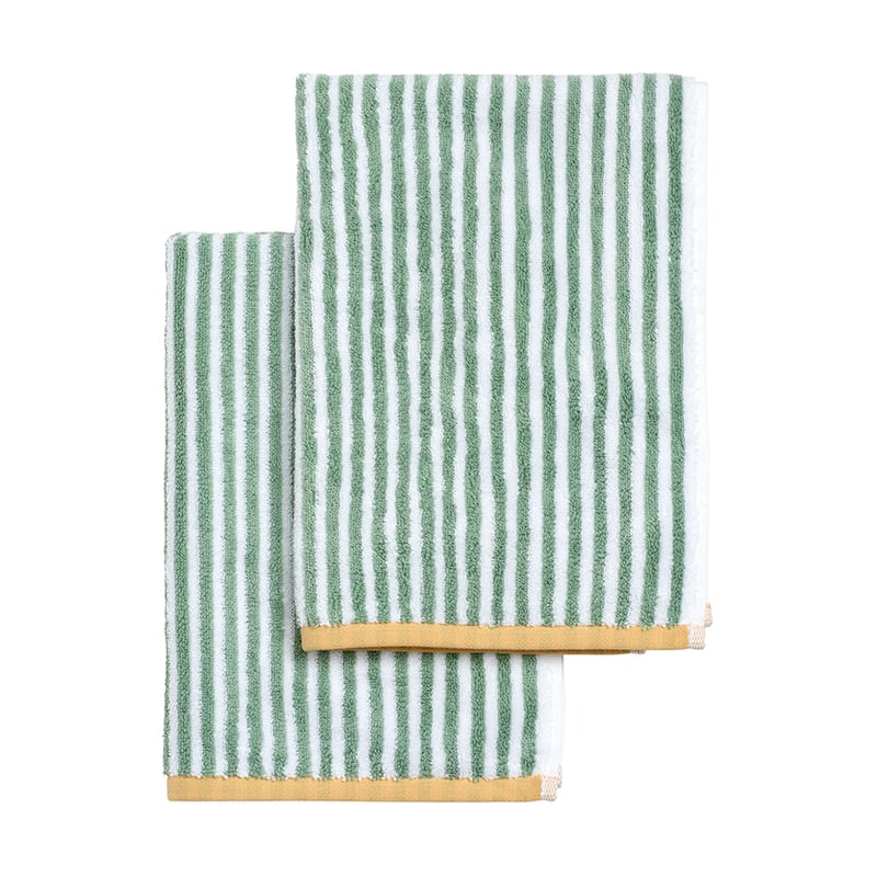 Eucalyptus Stripe Hand Towel 2 Pack