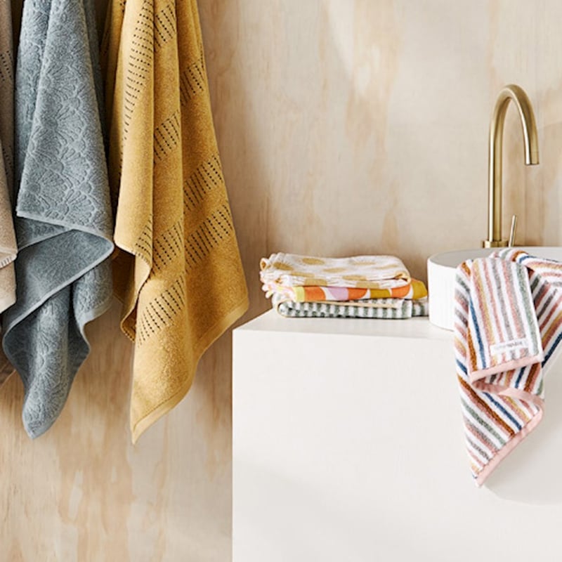 Eucalyptus Stripe Hand Towel 2 Pack