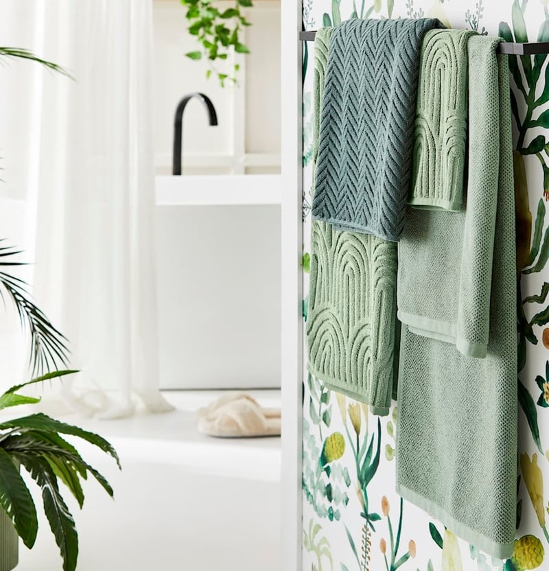 Archie Eucalyptus Marle Towel Range