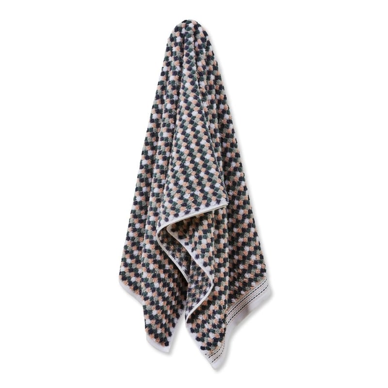 European Francis Turkish Cotton Towel Range Bath Towel Seagrass Multi 