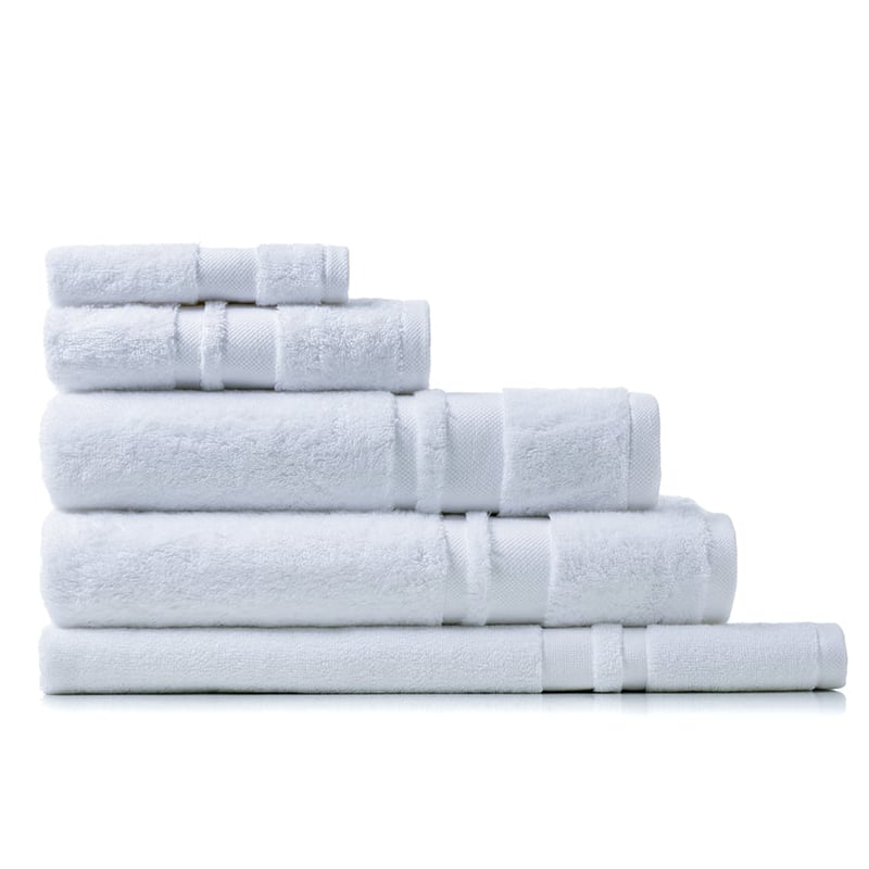 Eco Absorbent Solid Towels White