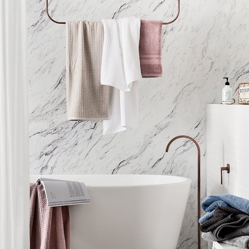 Eco Absorbent Solid Towels White