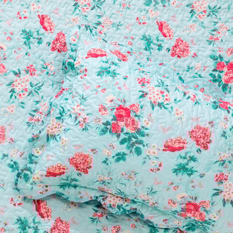 Serenity Bedspread Set SB Duck Egg Bedspread Set