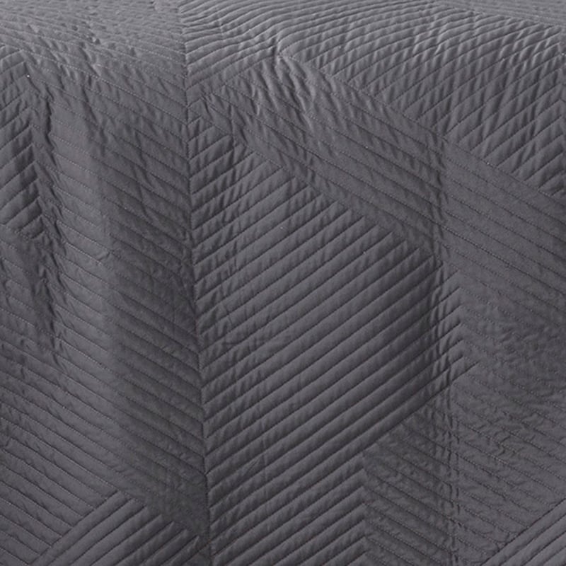 Kingsley Coverlet Set Euro P/Case Coal Each