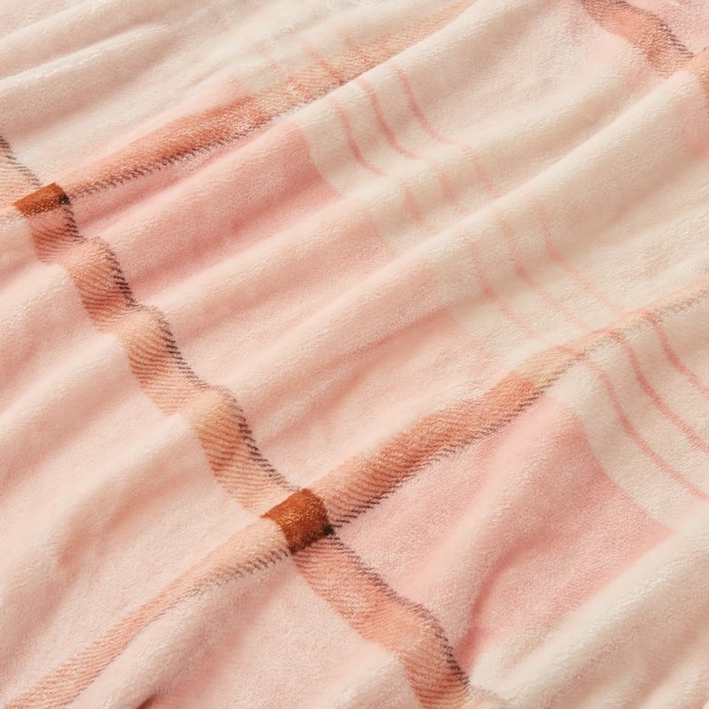 Ultrasoft Pink Check Blanket