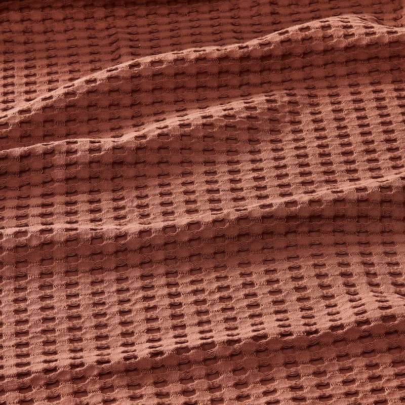 European Collection Turkish Cotton Clay Waffle Blanket