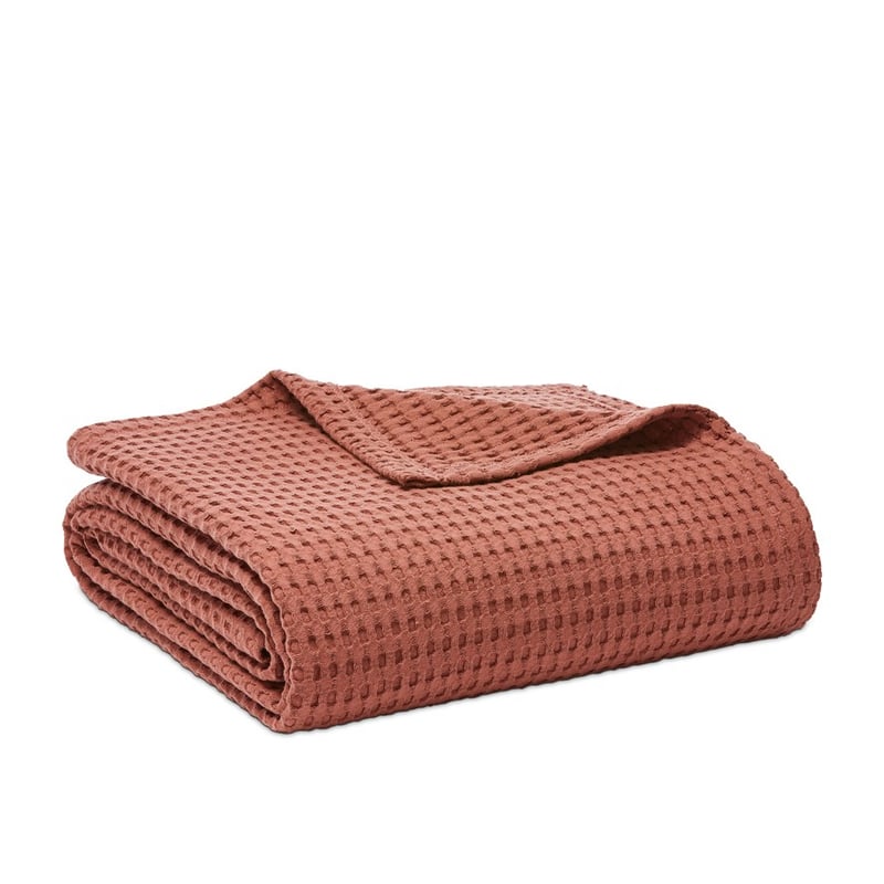 European Collection Turkish Cotton Clay Waffle Blanket