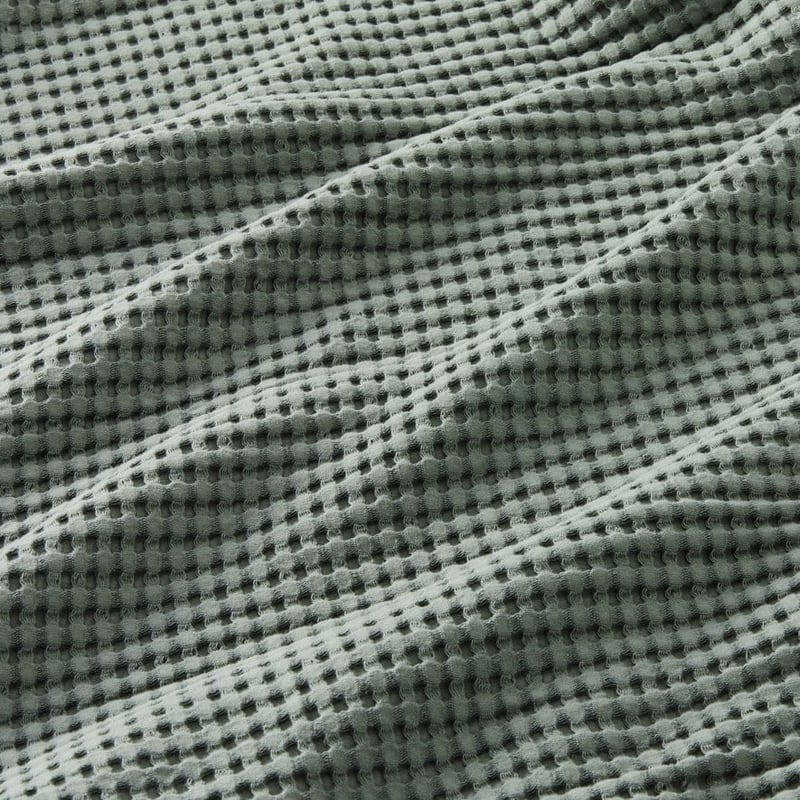 European Collection Fern Turkish Cotton Waffle Blanket