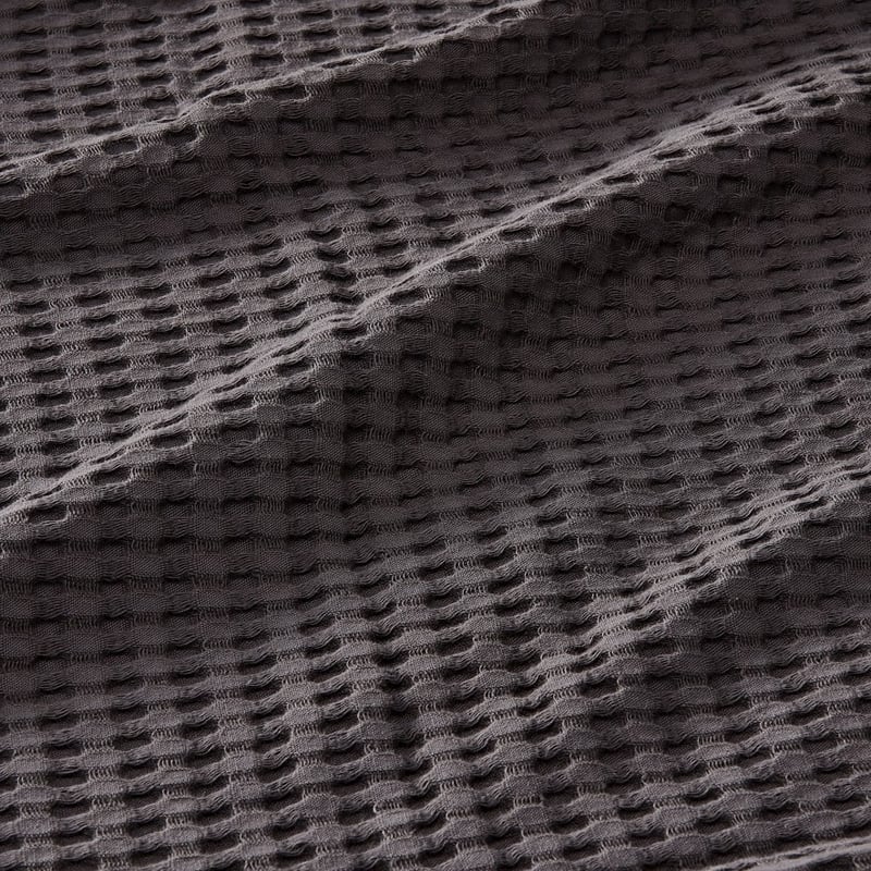European Collection Turkish Cotton Coal Waffle Blanket 