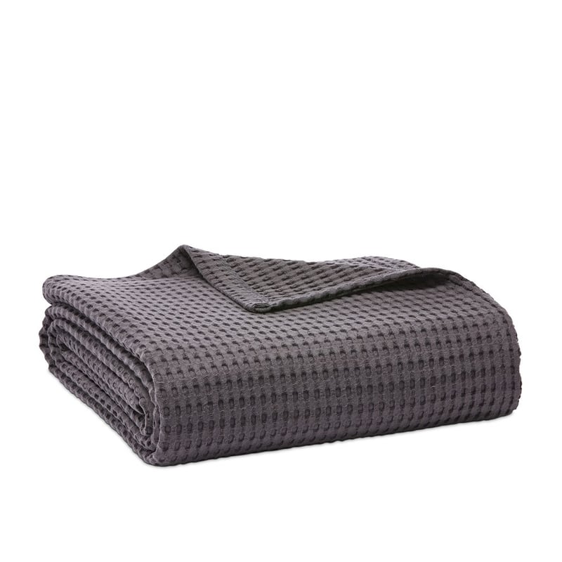 European Collection Turkish Cotton Coal Waffle Blanket 