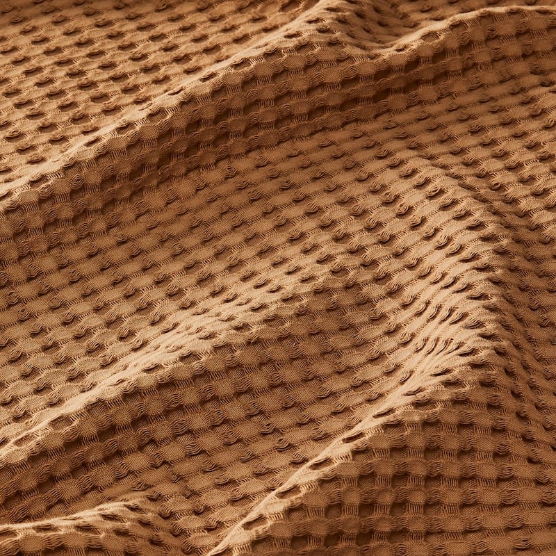 European Turkish Cotton Tobacco Waffle Blanket 