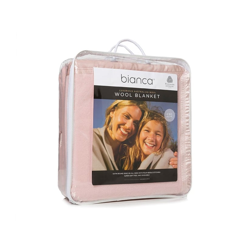 Dusty Pink Australian Wool Blanket