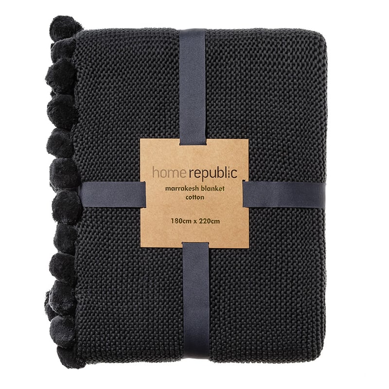 Marrakesh Blanket Coal