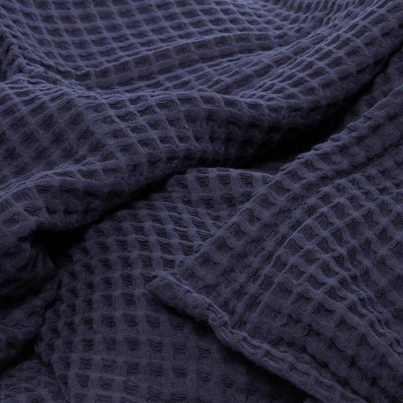 Supersoft Turkish Waffle Blanket Indigo