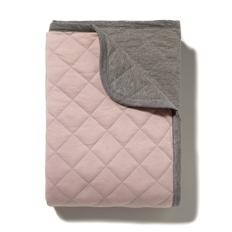 Jersey Quilted Blanket Pink