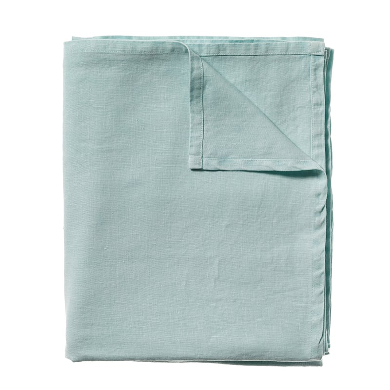 Vintage Washed Linen Blanket Fresh Mint