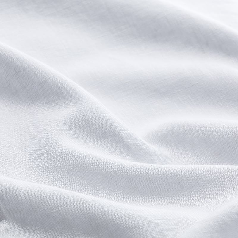 Vintage Washed Linen Blanket White