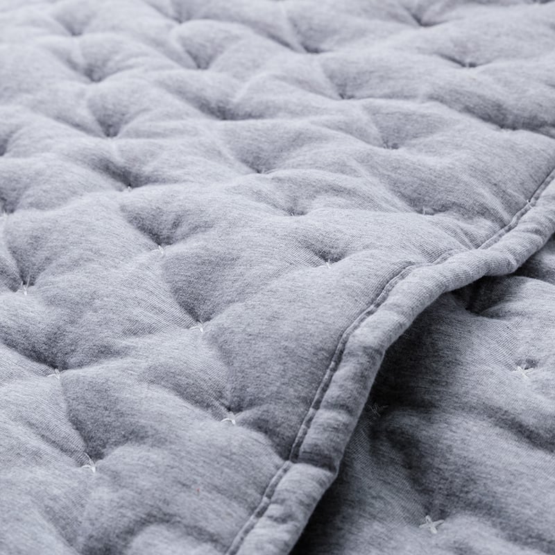 Chantelly Quilted Blanket Grey Marle