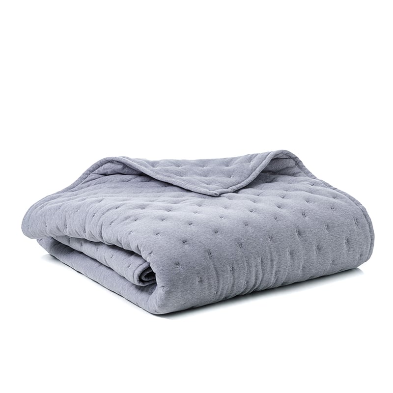 Chantelly Quilted Blanket Grey Marle