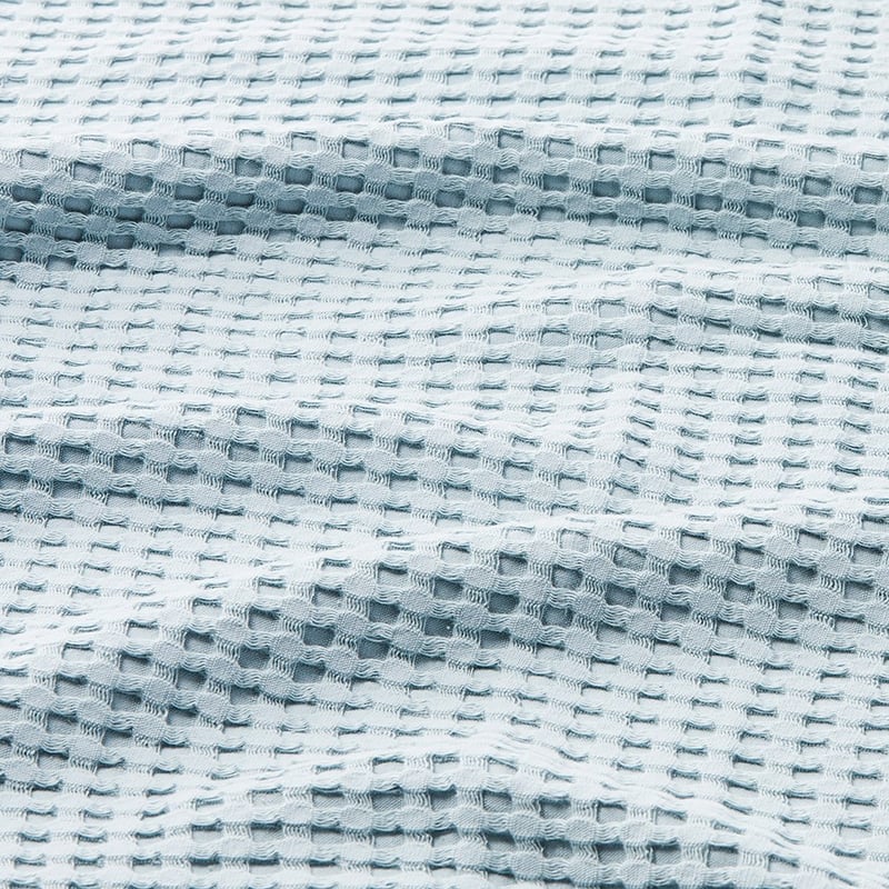 European Collection Turkish Cotton Sage Waffle Blanket