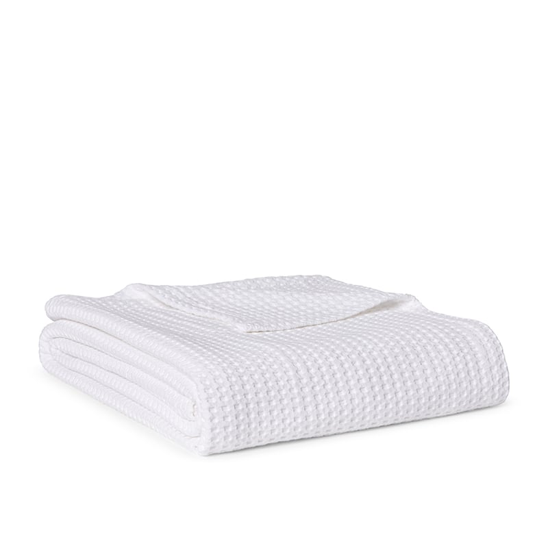 European Turkish Cotton Waffle Blanket Snow