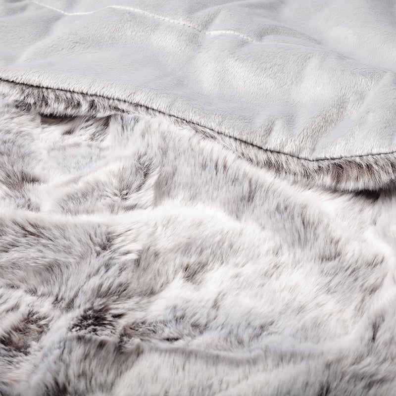 Montana Grey Wolf Fur Blanket