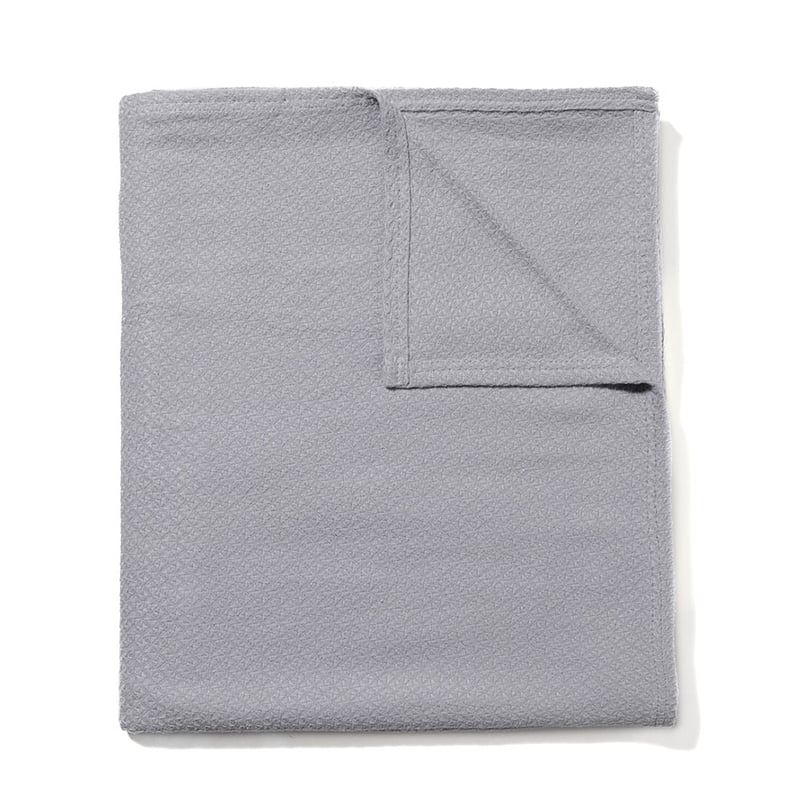 Bamboo Cotton Diamond Blanket Platinum