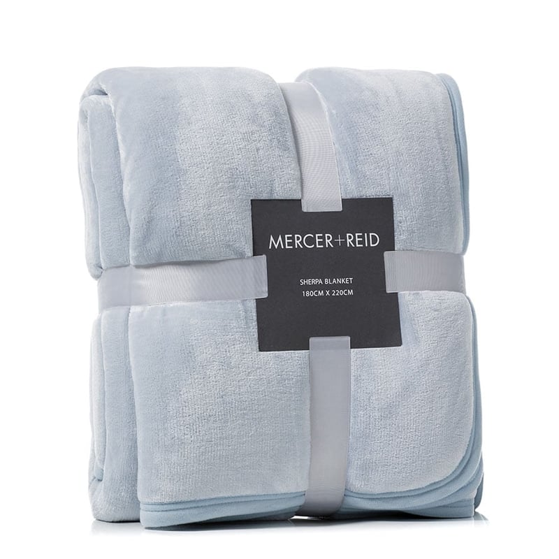 Sherpa Blanket Pale Blue