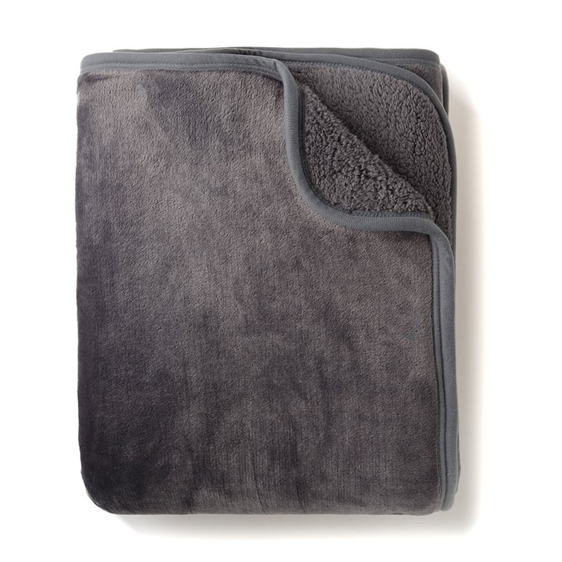 Sherpa Storm Grey Blanket