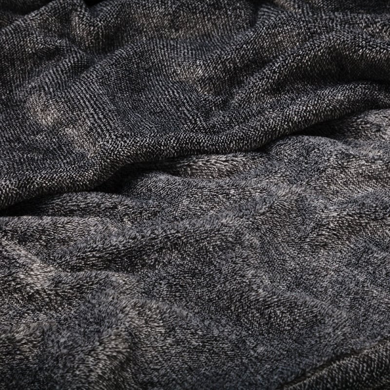 Ultrasoft Stripe Blanket Charcoal 