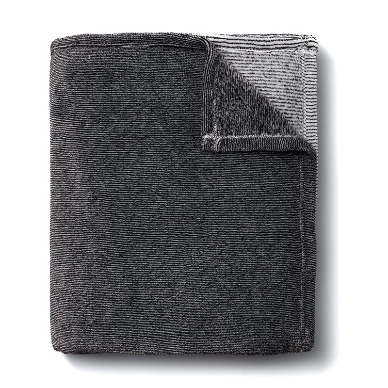 Ultrasoft Stripe Blanket Charcoal 