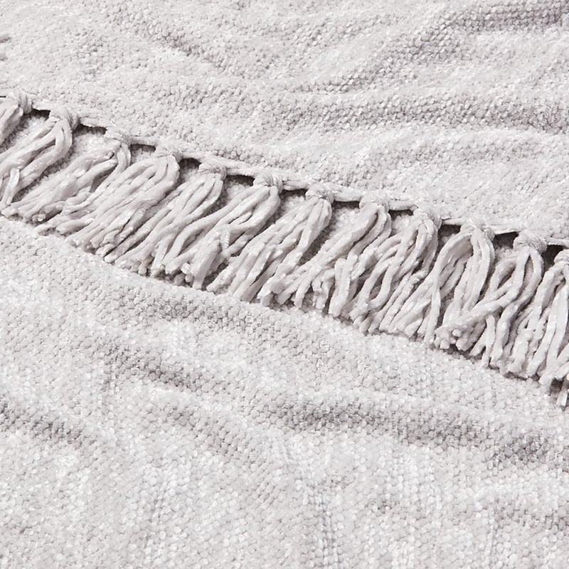 Chenille Silver Blanket