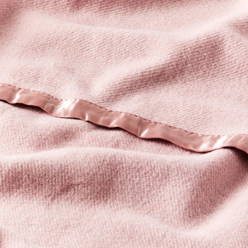 Bamboo Rose Wool Blanket 