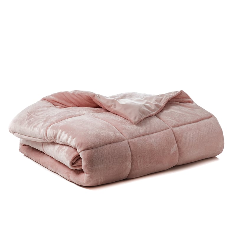 Plush Quilted Blanket Rose