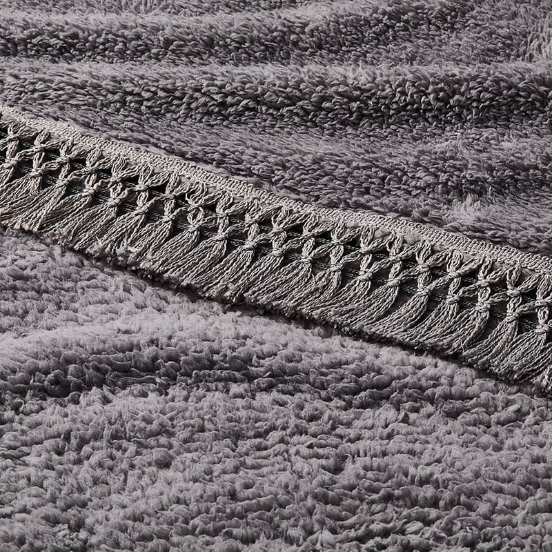 Willow Sherpa Blanket Grey