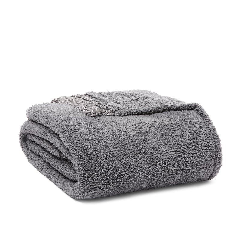 Willow Sherpa Blanket Grey