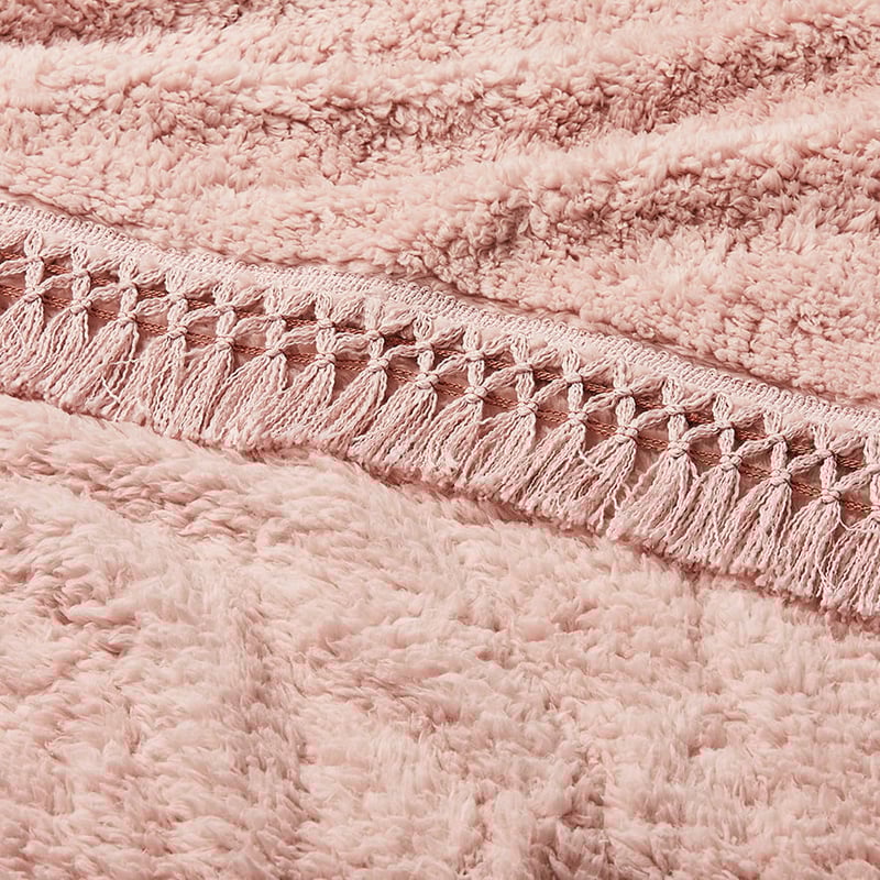 Willow Sherpa Blanket Rose