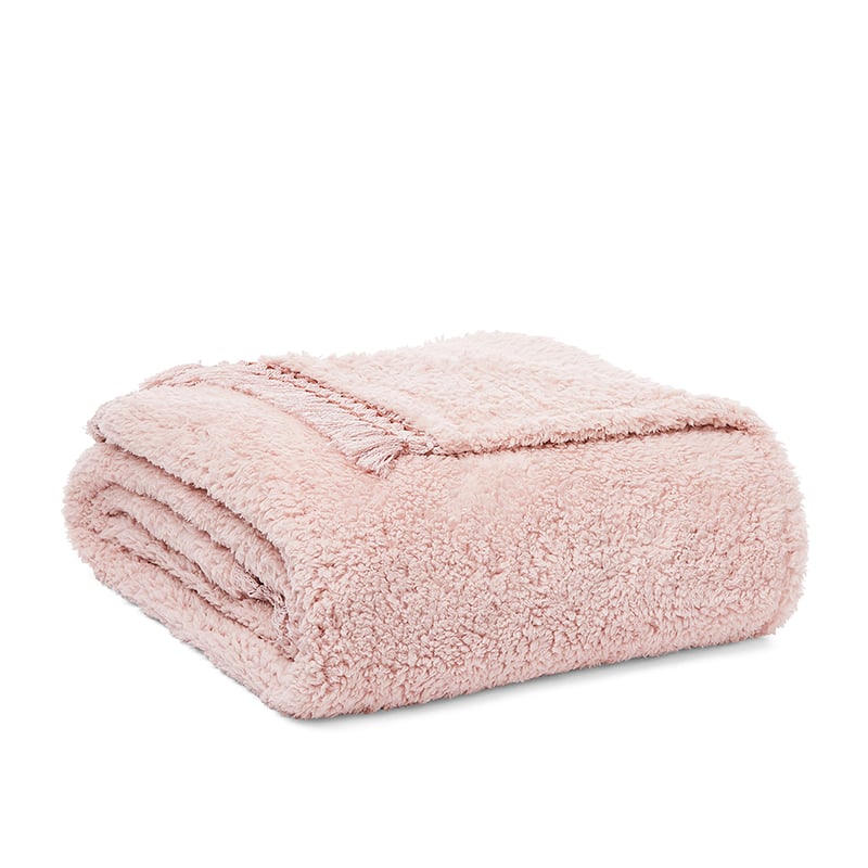 Willow Sherpa Blanket Rose